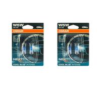 2x OSRAM W5W Cool Blue Intense Duopack Luz Intermitente 12V W21x95d Bombillas