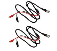 2X P1011 BNC Q9 Macho Doble Punto Cocodrilo Osciloscopio Plomo Prueba Sondas Cable 1 M