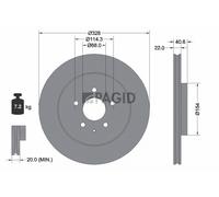 2x PAGID Disco De Freno Interior Ventilado Ø328mm Para Mazda CX-60 KH CX-80 KL