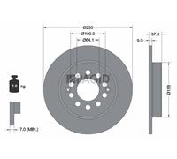 2x PAGID Disco De Freno Sólido Ø255mm Para MG ZS Geländewagen, Cerrado