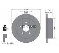 2x PAGID Disco De Freno Sólido Ø316mm Para Jeep Wrangler III JK
