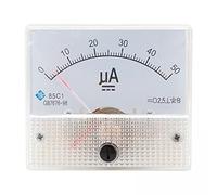 2x Panel Analógico AMP Microamperímetro Amperímetro de Corriente Medidor 0-50uA