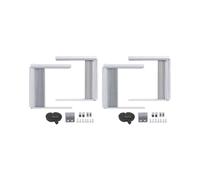 2X Paneles Laterales de Aire Acondicionado de Ventana con Marco, Kit de Cortina de Relleno de AcordeóN de CA de HabitacióN de Repuesto Ajustable con