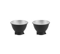 2X Pantalla de Lámpara Difusora Reflectora Estándar para Reflector de Luz Estroboscópica de Estudio con de Bayoneta Bowens de 55 Grados