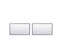 2X Pantalla de Proyector Portátil para Cine En Casa Al Aire Libre HD Blanca Plegable Antiarrugas (120 Pulgadas)