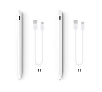 2X para Pencil 2 LáPiz de Contacto LáPiz ÓPtico para Pro 11 12,9 9,7 Air 3 5 LáPiz Activo LáPiz de Dibujo Sin Demora (Blanca)