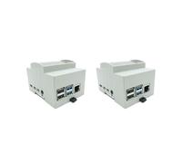 2X para Raspberry Pi 4 Modelo B Caja ABS Caja Blanca Caja Protectora Caja para Raspberry Pi 4B