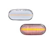 2X Para Seat Para Ibiza Para T5 LED Indicador Lateral Luz Intermitente Luz Señal Giro Luces Indicador(Clean NO Dynamic)