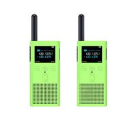 2X para Walkie Talkie 2S Funda Protectora Funda de Silicona Interphone Carcasa Protectora Anti-Caída Accesorios,Verde