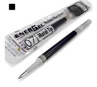 2X Pentel Energel 0.7mm Recambio Punta Metálica LR7 - para Energel XM, BL77/BL57/BL37 - de Tinta Negra