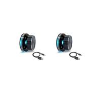 2X Perilla de Control de Volumen USB para PC con Sistema Android, Controlador Multimedia Externo Tipo C EC11 con Luz RGB