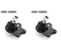 2x Pernos de brazo de suspensión SKF I+D para MERCEDES-BENZ B W245, A W169