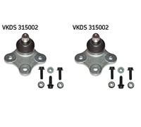 2x Pernos de brazo de suspensión SKF Parte delantera I+D para ABARTH, ALFA OPEL