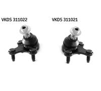 2x Pernos de brazo de suspensión SKF Parte delantera I+D para AUDI, SEAT, VW A1