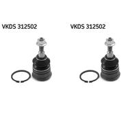 2x Pernos de brazo de suspensión SKF Parte delantera I+D para JEEP COMMANDER,
