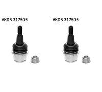 2x Pernos de brazo de suspensión SKF Parte delantera I+D para LAND ROVER III,