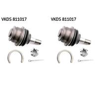 2x Pernos de brazo de suspensión SKF Parte delantera I+D para TOYOTA FORTUNER,
