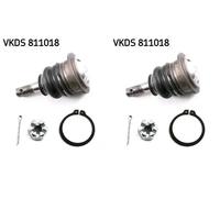 2x Pernos de brazo de suspensión SKF Parte delantera I+D para TOYOTA FORTUNER,