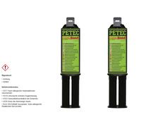 2x Petec Plastbond 24 Ml Doble Jeringa SB-Carta