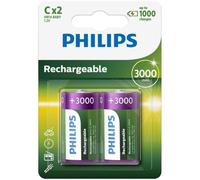 2x Philips C HR14 Batería Recargable NiMH 1,2V 3000mAh