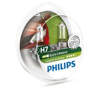 2x Philips H7 LongLife EcoVision Halógeno 4x Lifetime 12972LLECOS2