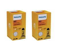 2x Philips Vision H7 Halógenas Hasta 30% Más Luz 55W 12V Bombillas De Automóvil
