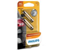 2x PHILIPS Vision SV8,5 12866B2 C10W Festoon Bombilla halogena 12V 10W