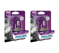 2x Philips VisionPlus H4 Halógeno Hasta 60% más Luz 60/55W 12V Bombillas Coche