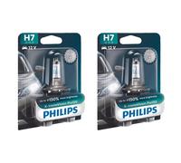 2x Philips X-tremeVision Pro150 H7 Halógena Hasta 150% Más Luz 55W 12V