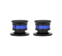 2X Picos de Aislamiento de Altavoz Almohadillas de Base de Altavoz con Almohadilla de Base Antideslizante Antivibración de Aluminio para Amplificador