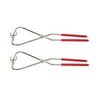 2X Pinzas para vidriar con mangos de goma, fabricadas en acero inoxidable, una herramienta para esculpir en arcilla, adecuada para escultura de cerámica y tallado artesanal.