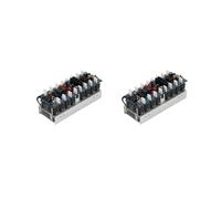 2X Placa Amplificadora de Doble Canal AB400 400W X2, Amplificador de Potencia de Alta Fidelidad TA1943/TTC5200 2.0 para Altavoz Pasivo