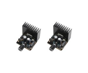 2X Placa Amplificadora de Potencia, 30 W + 30 W de Doble Canal 2.0 Kit de Amplificador de Audio Clase AB CC 12 V Módulo Amplificador Estéreo Digital