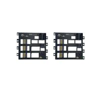 2X Placa Base de Disco Duro SAS/ para Servidor de Almacenamiento NAS, Adaptador de 6 Gbps SFF8643 A HDD SSD de 4 Bahías, Fuente de Alimentación 4D