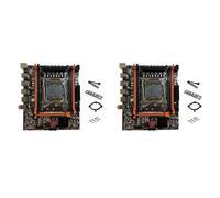 2X Placa Base de Escritorio X99E de Doble Canal Compatible con 4XDDR4 RECC RAM PCIE X16 NVMe Gigabit LAN Tarjeta Madre para Computadora