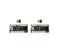 2X Placa Controladora de Juego Arcade con Codificador de Joystick de Retardo Cero Inalámbrico de 2,4 G, Kit de Piezas de Bricolaje, Compatible con