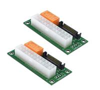 2X Placa de AlimentacióN PSU Dual Adaptador de Fuente de AlimentacióN MúLtiple Add2Psu con Conector ATX 24Pin una 4Pin para Bitcoin Miner