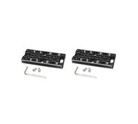 2X Placa de Conmutación Placa Fácil de Queso de Cámara para Montaje de Expansión del Equipo de Jaula de Cámara DSLR con Llave para Tornillos