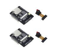 2X Placa de Desarrollo ESP32-CAM+Juego de Módulos de Cámara OV2640 520KB+4M PSRAM 32Mbit WIFI+ Ultra Low Powers IoT Module 5V