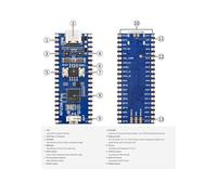 2X Placa de Desarrollo RP2350- Placa de Microcontrolador MCU RP2350 Basada en para Raspberry Pi Sin Soldadura