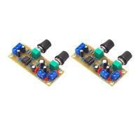 2X Placa de Preamplificador de Subwoofer de 10-24 V CC, Placa de Filtro de Frecuencia de Subwoofer, Placa de Filtro de Fuente de Alimentación Única