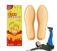 2x plantillas cálidas de invierno, Calentadores, plantillas de calefacción | Plantillas de zapatos de calentamiento rápido - inserciones de zapatos calentadores de pies autocalentados para hombres e