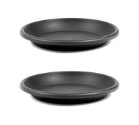 2x Plato para Flores Maceta Posavasos Plástico Redondo Ø 58CM Fuente Plantar