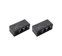 2X Poe Splitter Inyector Poe Rj45 5.5mm x 2.1mm Entrada Pasivo Poe Injector Splitter Conector del Adaptador para la Cámara Ip de Red (Negro)