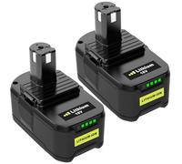 2X Powayup Reemplazo para Ryobi 18V 5.0 Ah Batería P108 RB18L25 RB18L13 RB18L50 RB18L40 P102 P103 P104 P105 P106 P107 Herramientas Sin Cuerda