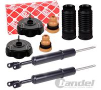 2x Presión Del Gas Amortiguador Delantero + Febi Cojinete para Mercedes Clase E