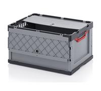 2x Profi-Faltbox 60 x 40 x 32 mit Deckel inkl. gratis Zollstock 2er Set