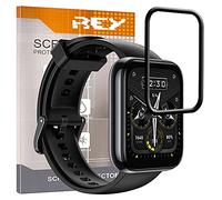 2X Protector de Pantalla 3D para REALME Watch 2 Pro, Negro, Protección Completa, 3D / 4D / 5D