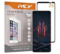 2X Protector de Pantalla Curvo 3D para Nubia Red Magic 6s Pro, Negro, Protección Completa, 3D / 4D / 5D