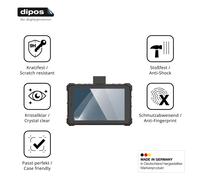 dipos 2x Protector de Pantalla 9H claro para Conker NS108 MRZ | Transparente, no se rompe ni astilla, no es cristal, antigolpes, antiarañazos, sin burbujas, apto para fundas, autoadhesivo
